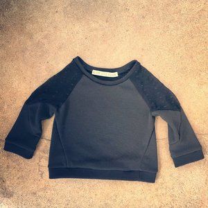 Katie Gallagher Baby Sweatshirt with Mesh inserts.